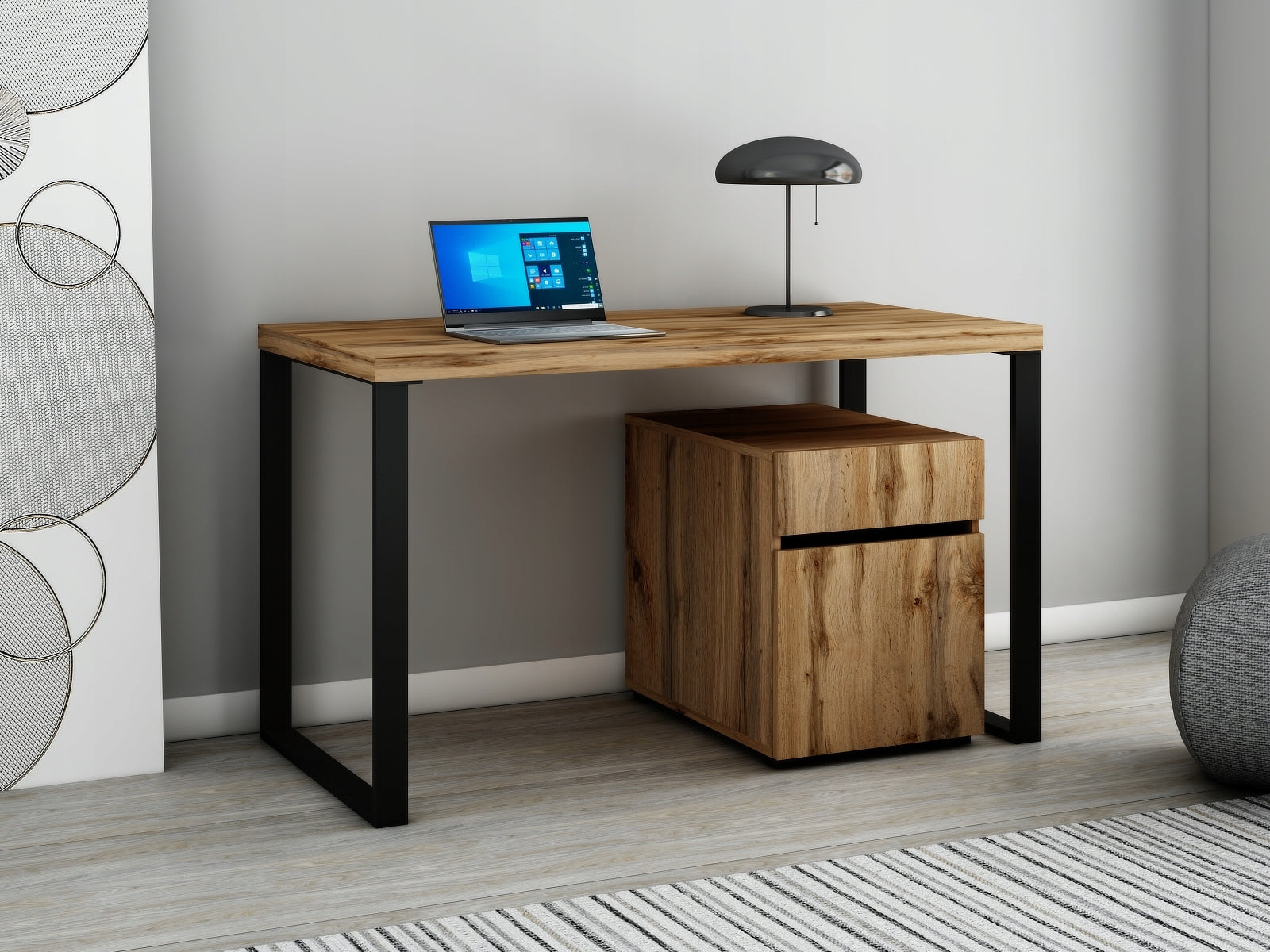 Desk Youth School Cabinet Loft