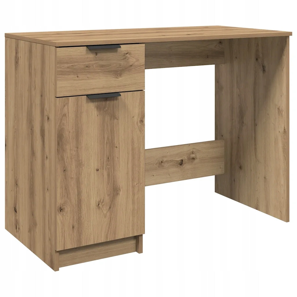 Desk, artisan oak, 100x50x75 cm, wood-based material