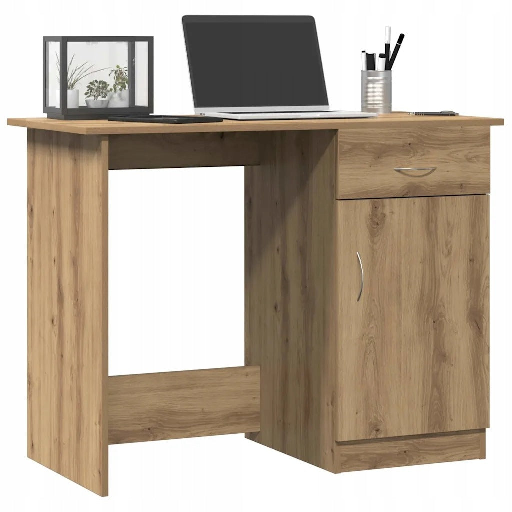 Desk, artisan oak, 100x50x76 cm, wood-based material Brand VidaXL