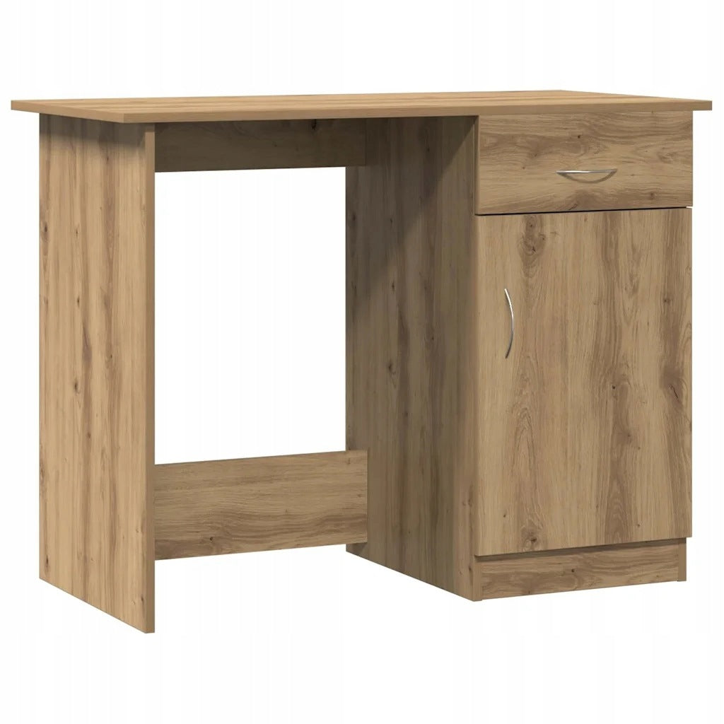 Desk, artisan oak, 100x50x76 cm, wood-based material