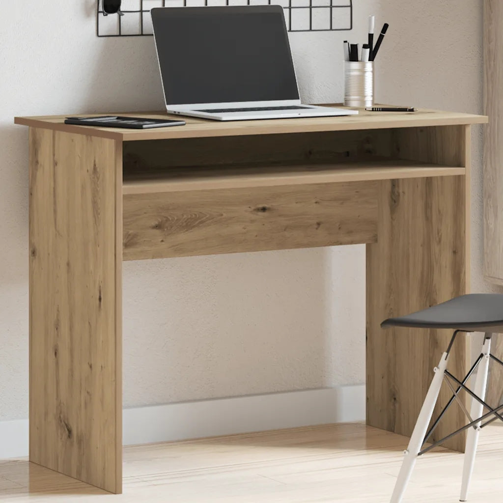 Desk, artisan oak, 90x50x74 cm, wood-based material Furniture color artisan oak