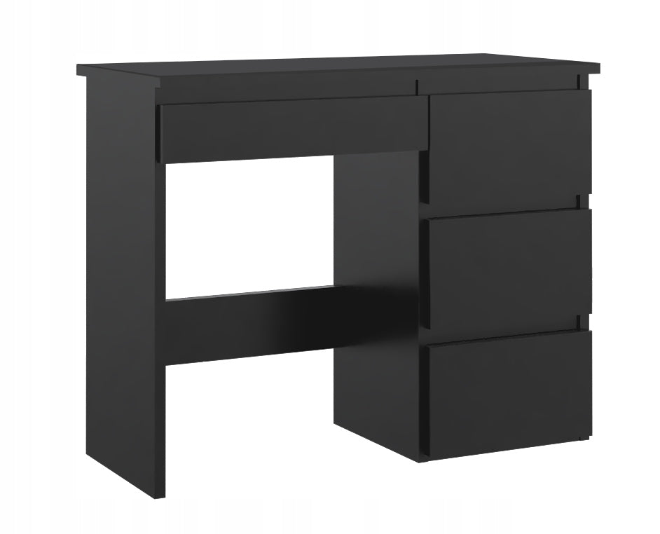 Desk black Beta 3 computer school 4 drawers 94x43 cm
