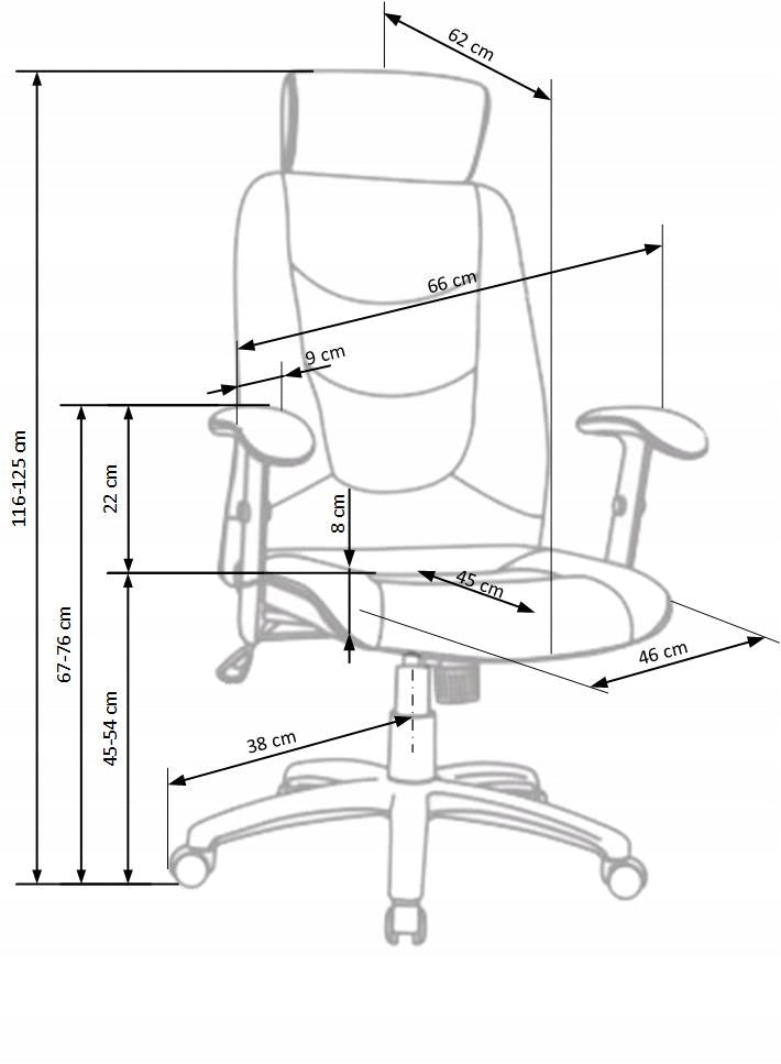Desk chair STILO 2 ash swivel chair Brand Halmar