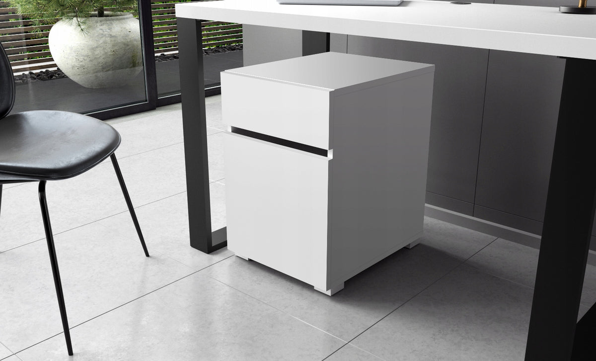 Desk container 40 white mat filing cabinet printer 40cm Brand Fargo