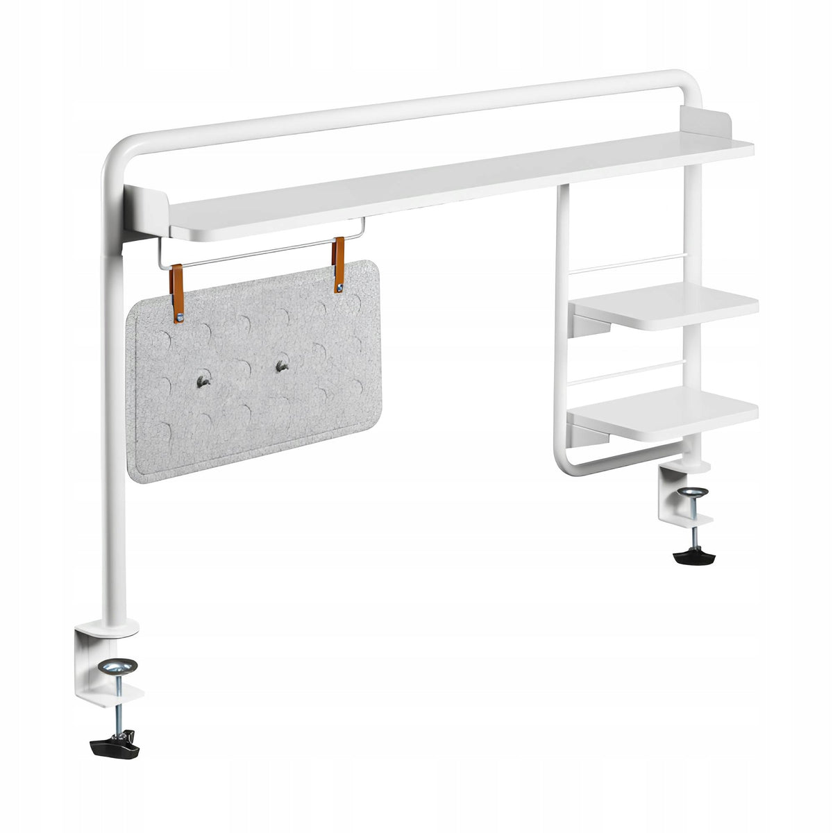 Desk extension for Desk 120cm Lifting capacity 20kg Spacetronik white Shelf