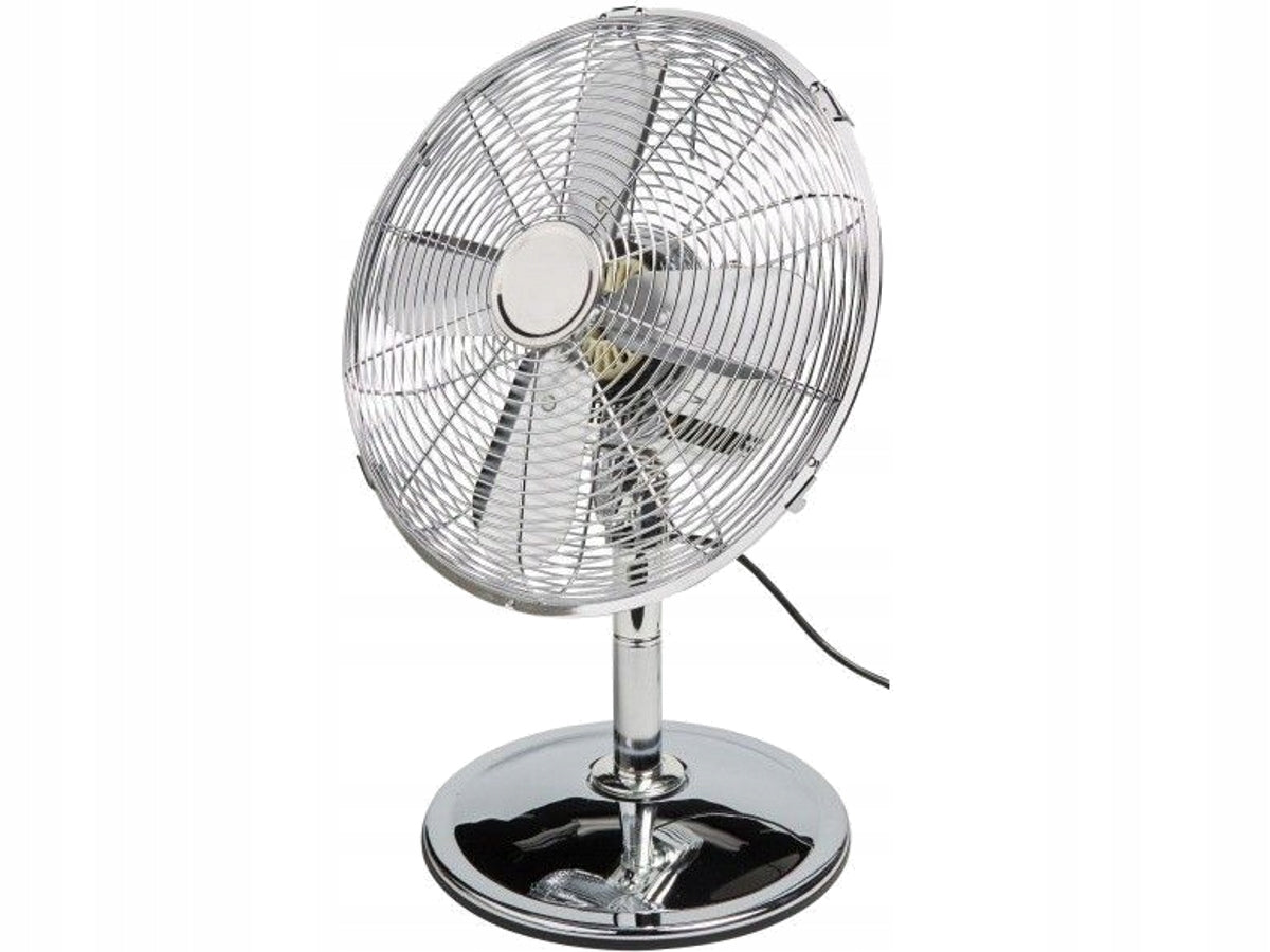 Desk fan 30 cm chrome Brand Castorama