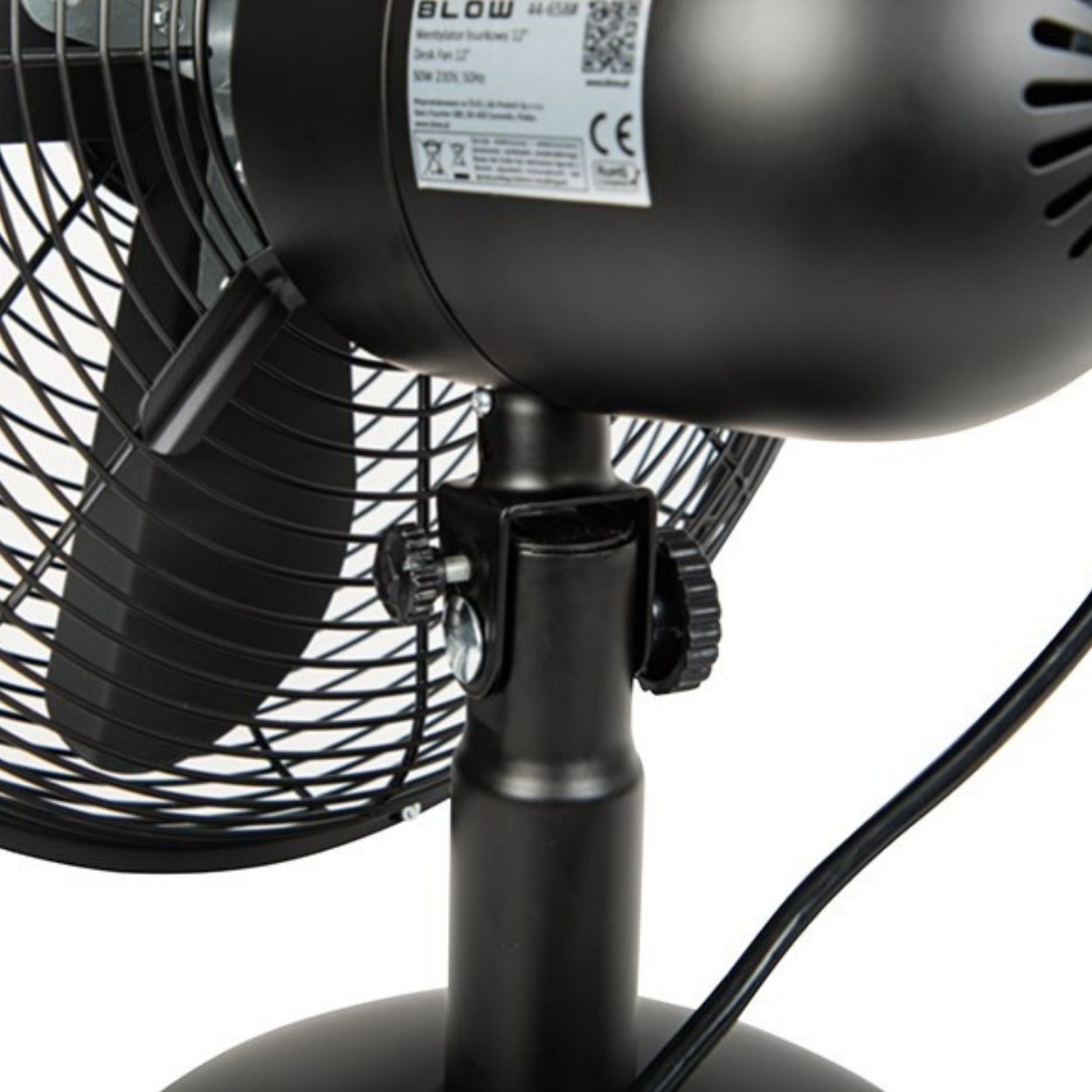 Desk fan BLOW 44-658 fan POWERFUL QUIET oscillation black Dominant color black