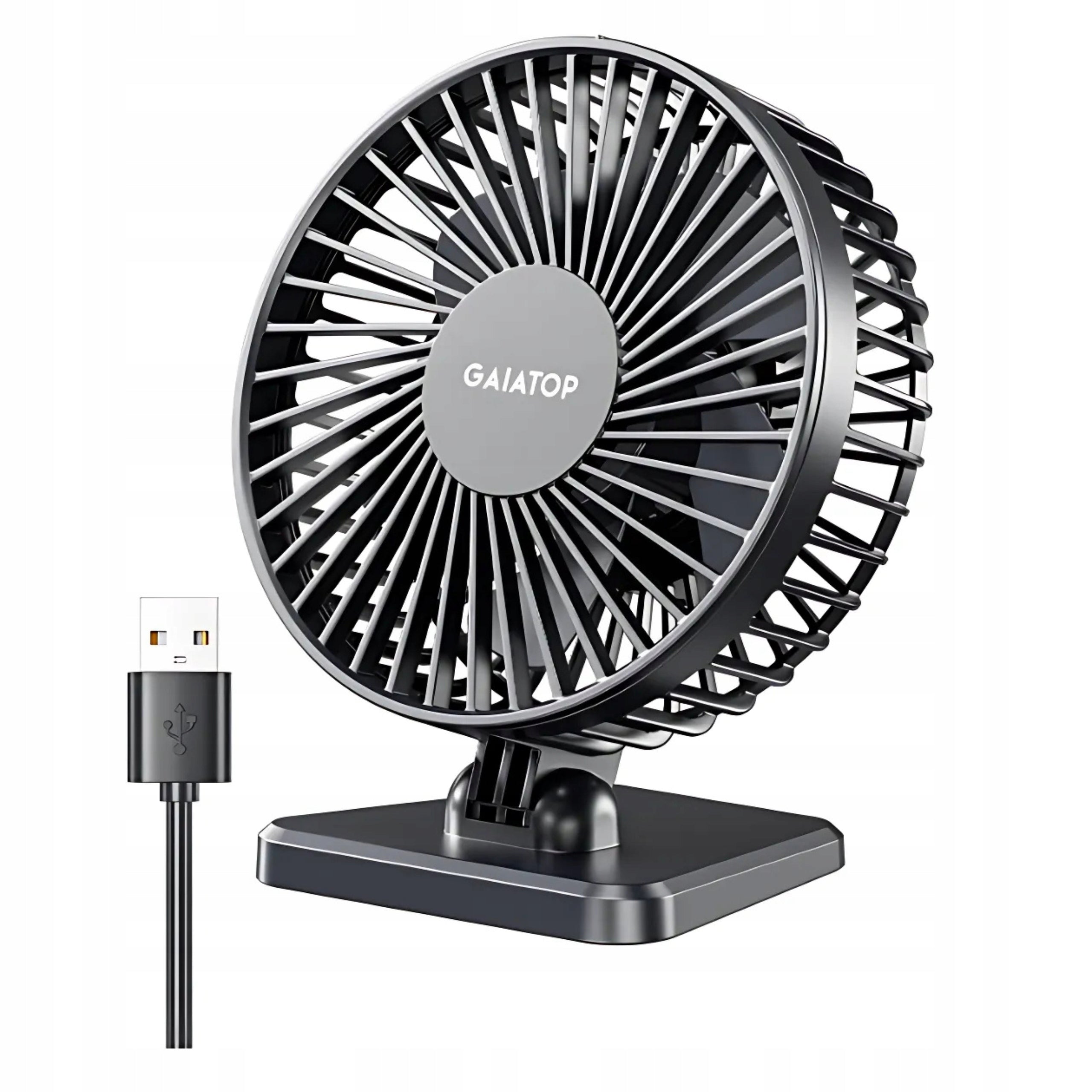 Desk fan for USB quiet small has 3 speeds 11cm