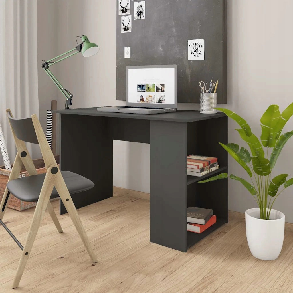Desk, grey, 110x60x73 cm, wood-based material Furniture color shades of brown