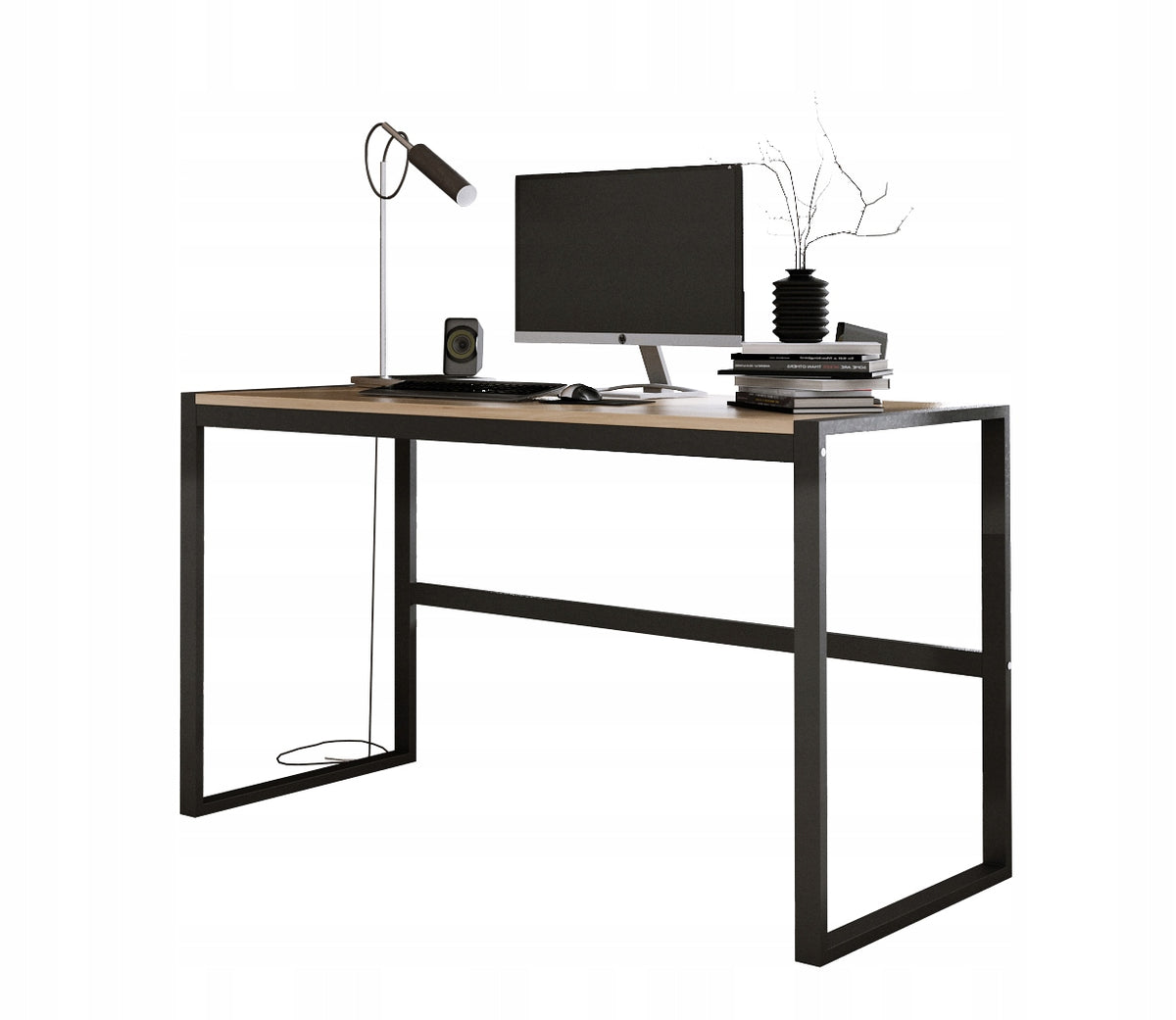 Desk loft industrial Oak Gold Craft 98 x 60 x 75 cm