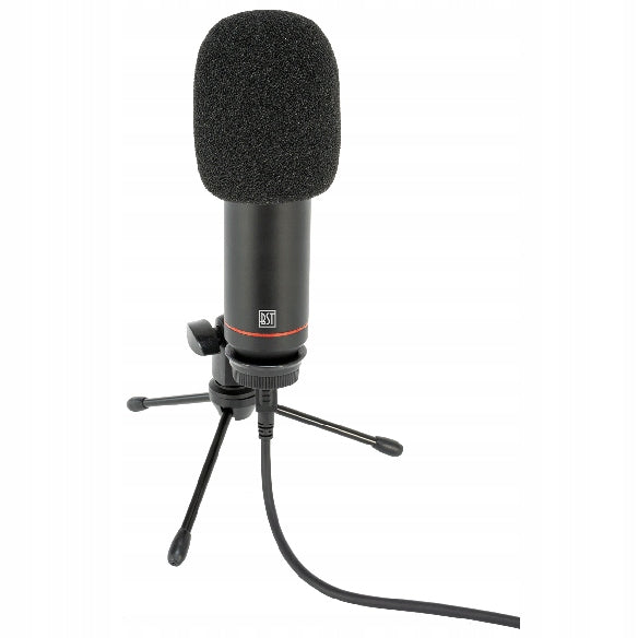 Desk microphone tripod USB computer BST Batteries included no