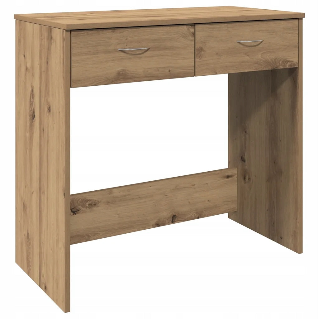 Desk oak artisian 80x40x75 cm with drawers