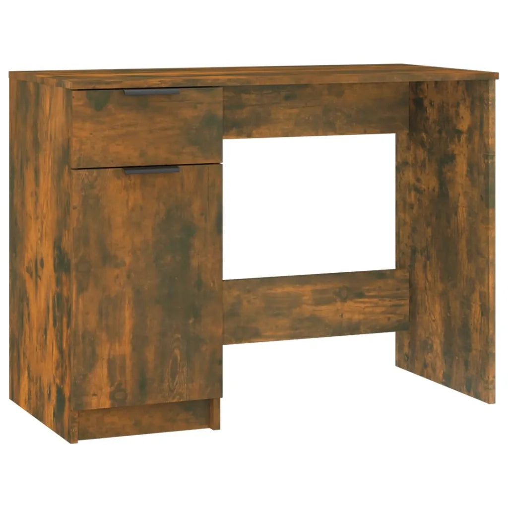 Desk, smoky oak, 100x50x75 cm, wood-based material