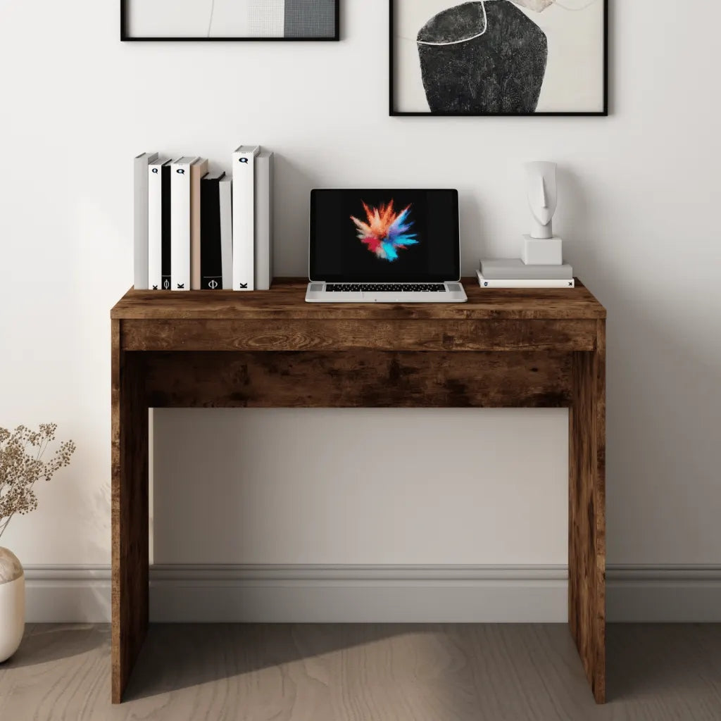 Desk, smoky oak, 90x40x72 cm, wood-based material Brand VidaXL