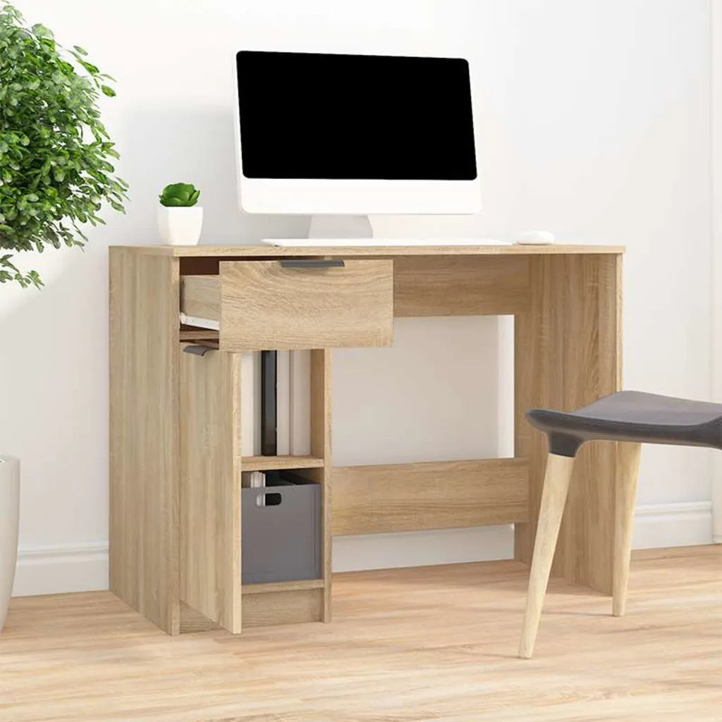 Desk, sonoma oak, 100x50x75 cm, wood-based material Brand VidaXL