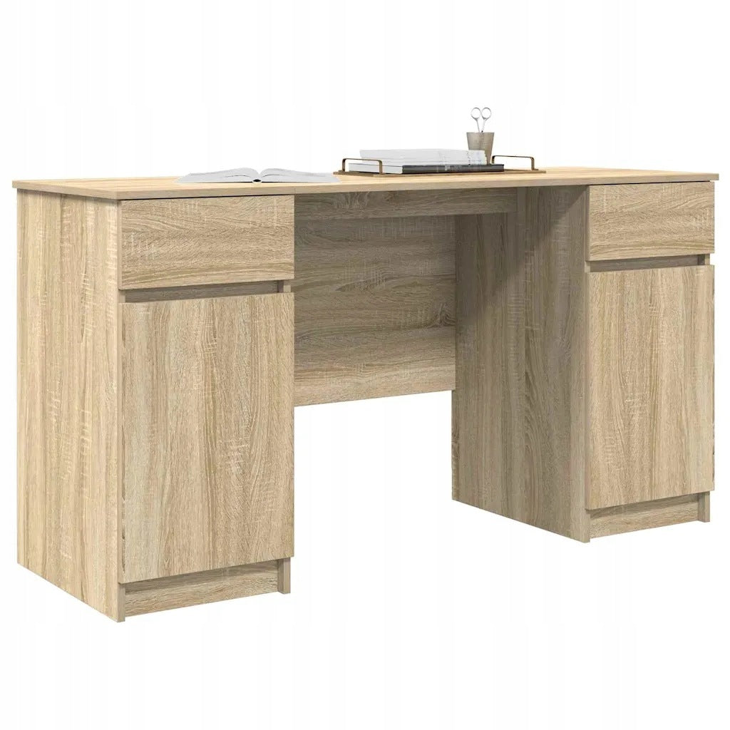 Desk sonoma oak 140 x 49 x 76 cm Wood-based material Brand VidaXL