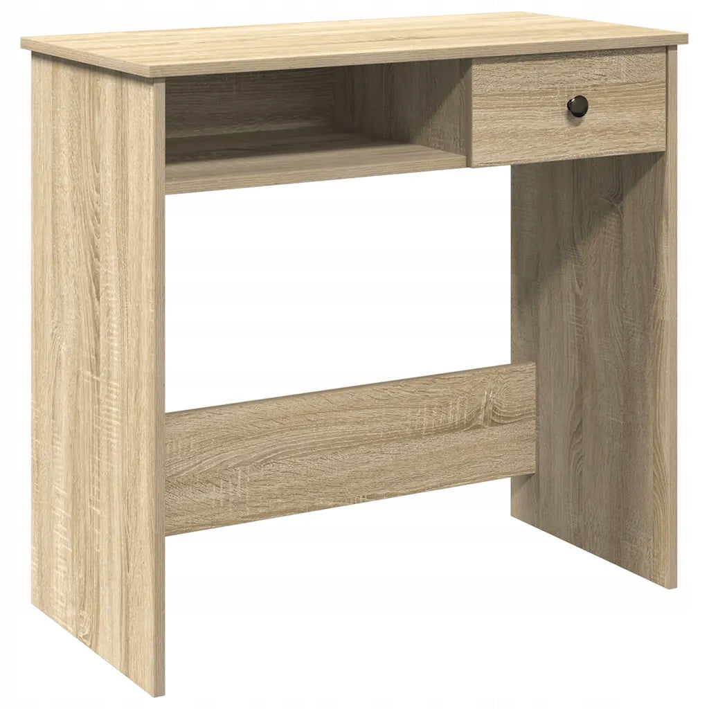 Desk, sonoma oak, 80x40x75 cm, wood-based material