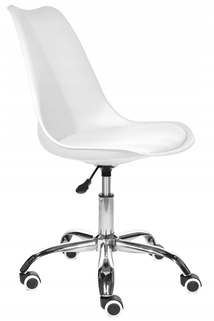 Desk swivel chair MONZA OFFICE WHITE PU Brand Lugano