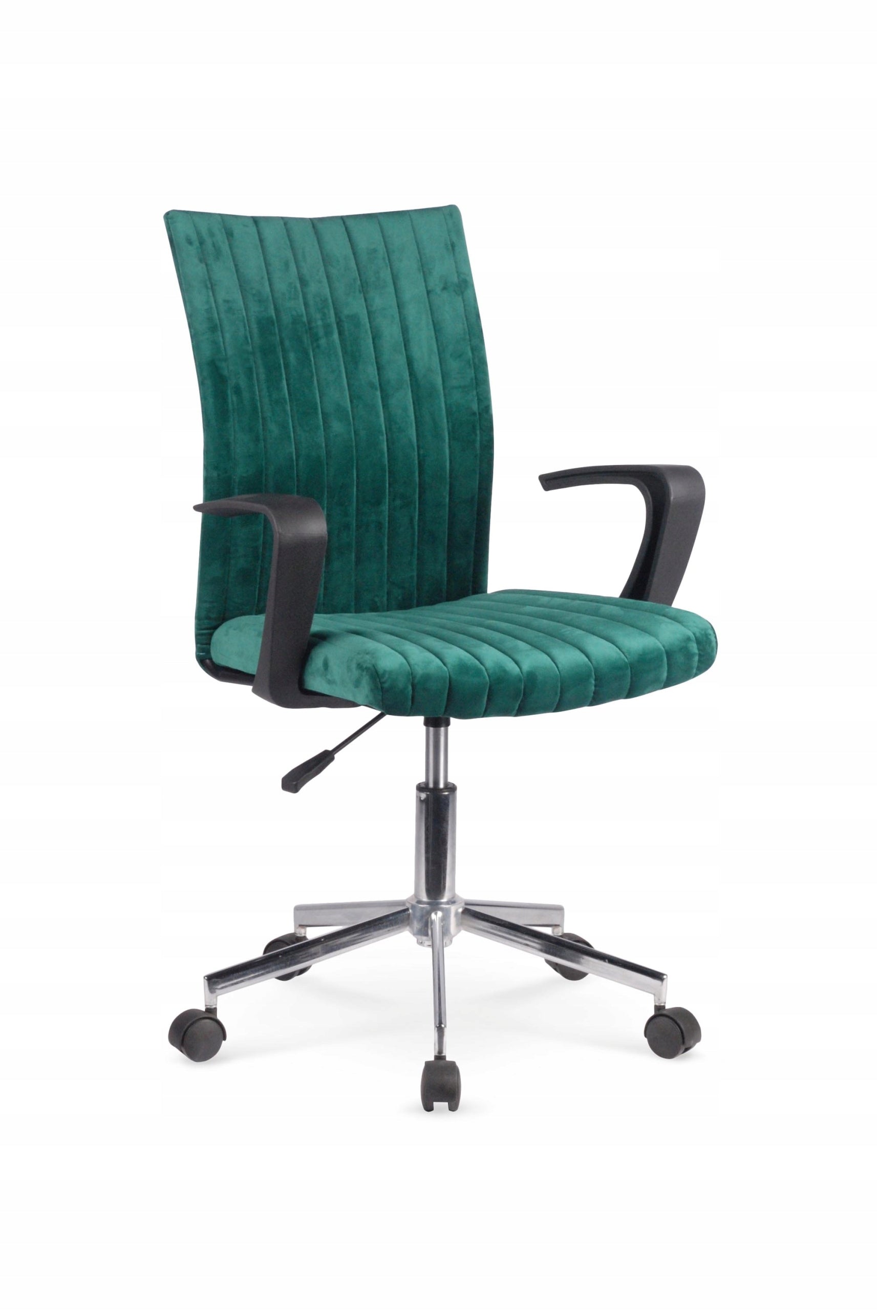 Desk swivel chair dark green velour DORAL youth chair Brand Halmar
