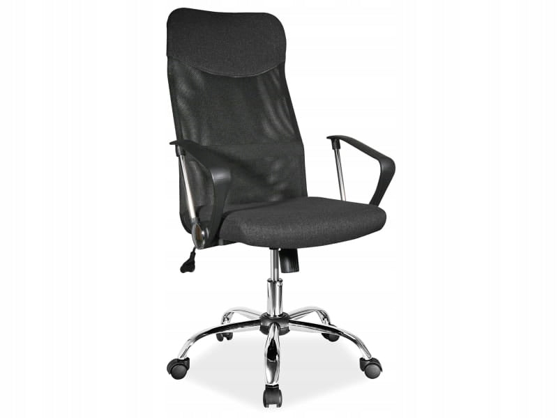 Desk swivel chair upholstered office chair Q-025 black