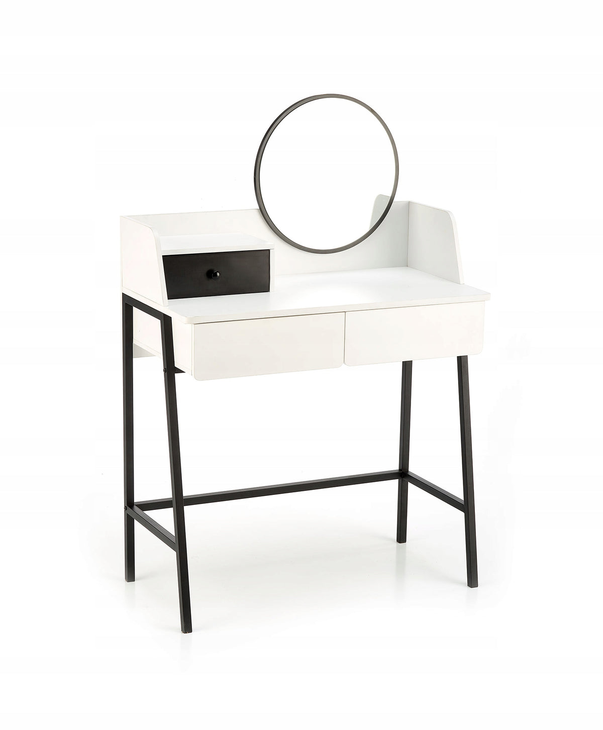 Desk white table modern console with drawers mirror industrial EAN (GTIN) 5905248124721