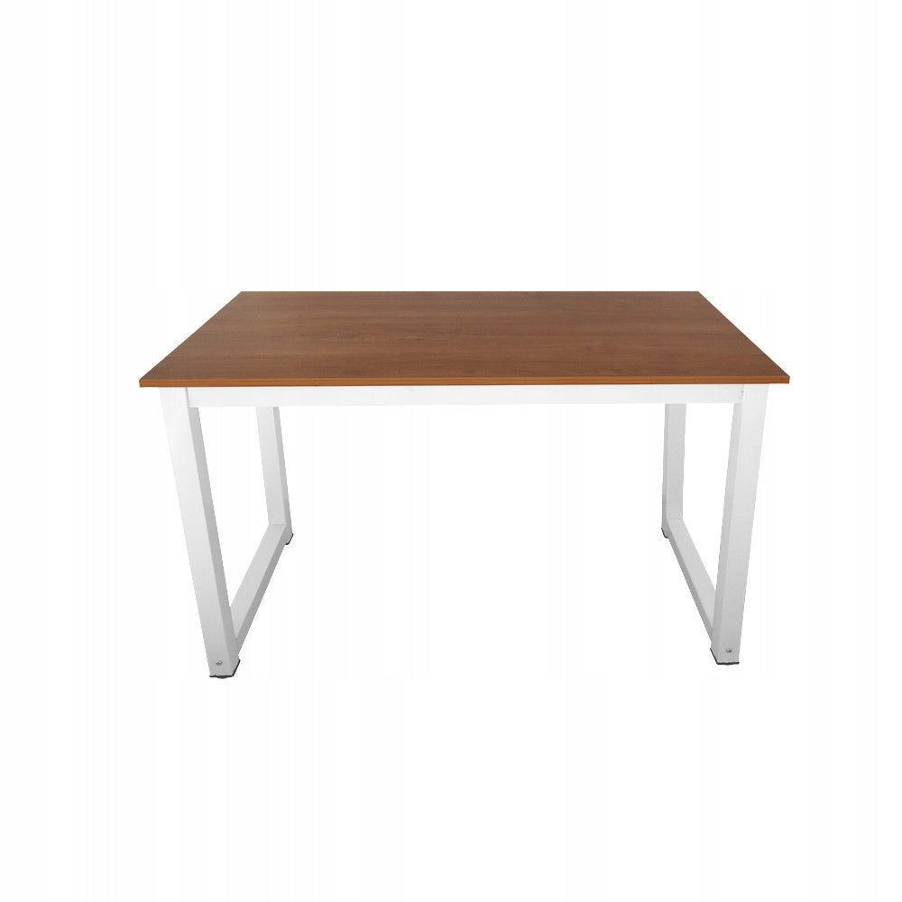 Desk with tabletop and metal legs white-brown EAN (GTIN) 4250394548831
