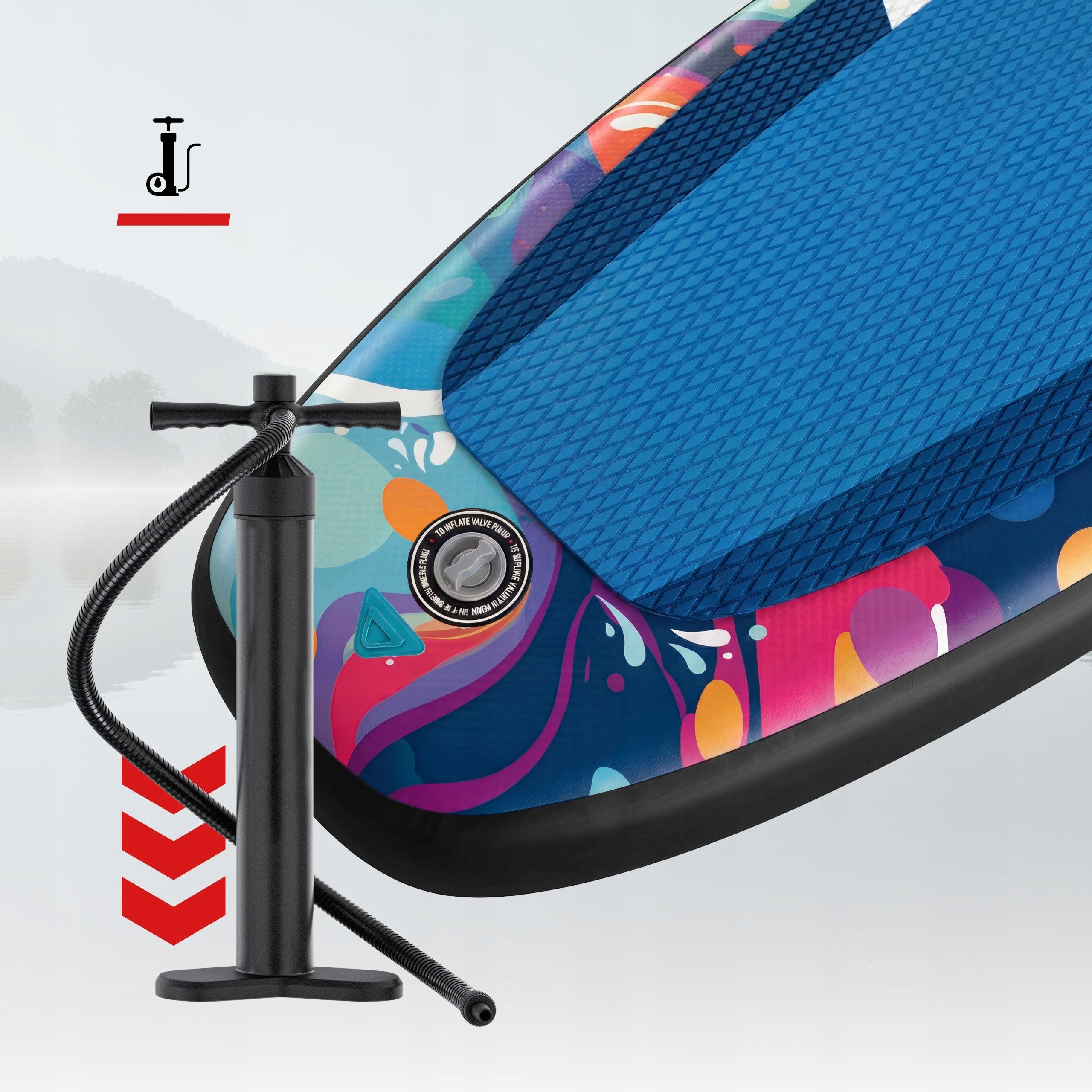 Deska SUP Stand Up Paddle ATHLER pompowana 10'6" 320cm wiosło Płeć produkt uniseks