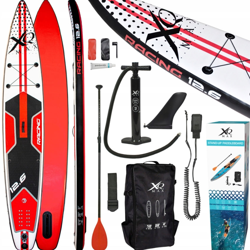 Deska SUP do Pływania Długa 381cm XXL 1-2 osobowa 150kg Zestaw XQMAX Brand XQMax