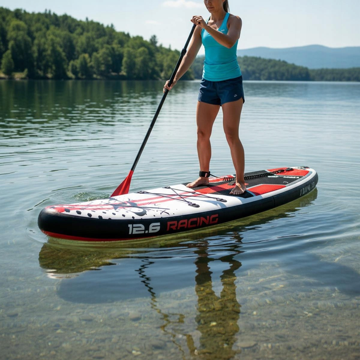 Deska SUP do Pływania Długa 381cm XXL 1-2 osobowa 150kg Zestaw XQMAX Gender unisex product