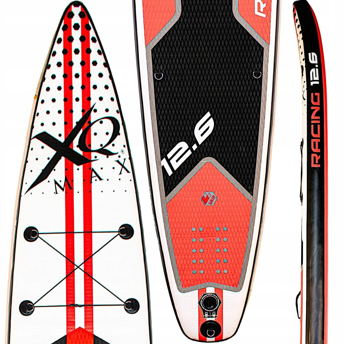 Deska SUP do Pływania Długa 381cm XXL 1-2 osobowa 150kg Zestaw XQMAX Kind SUP board