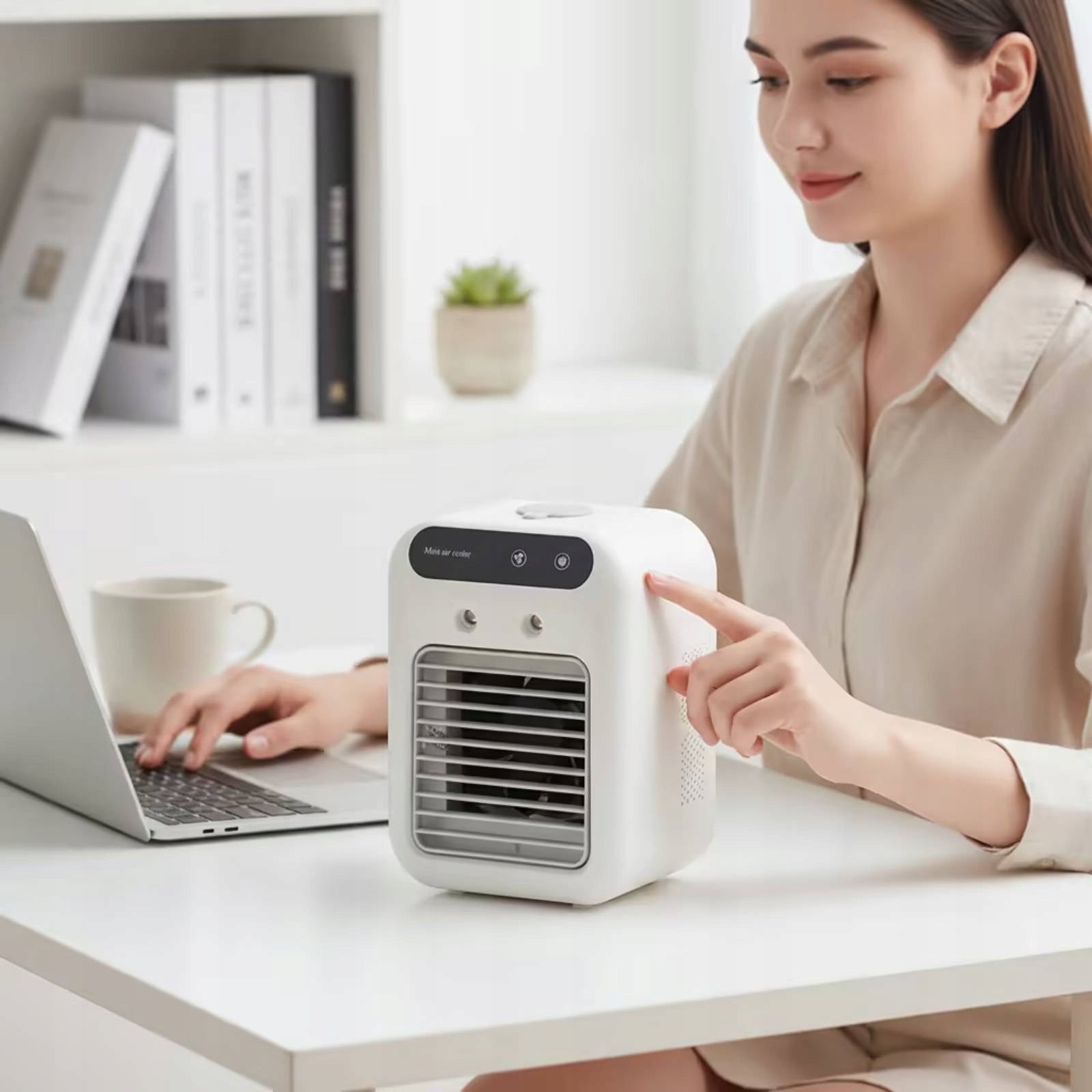 Desktop Air Cooler Compact Mini Air Cooler Humidifying Model as described