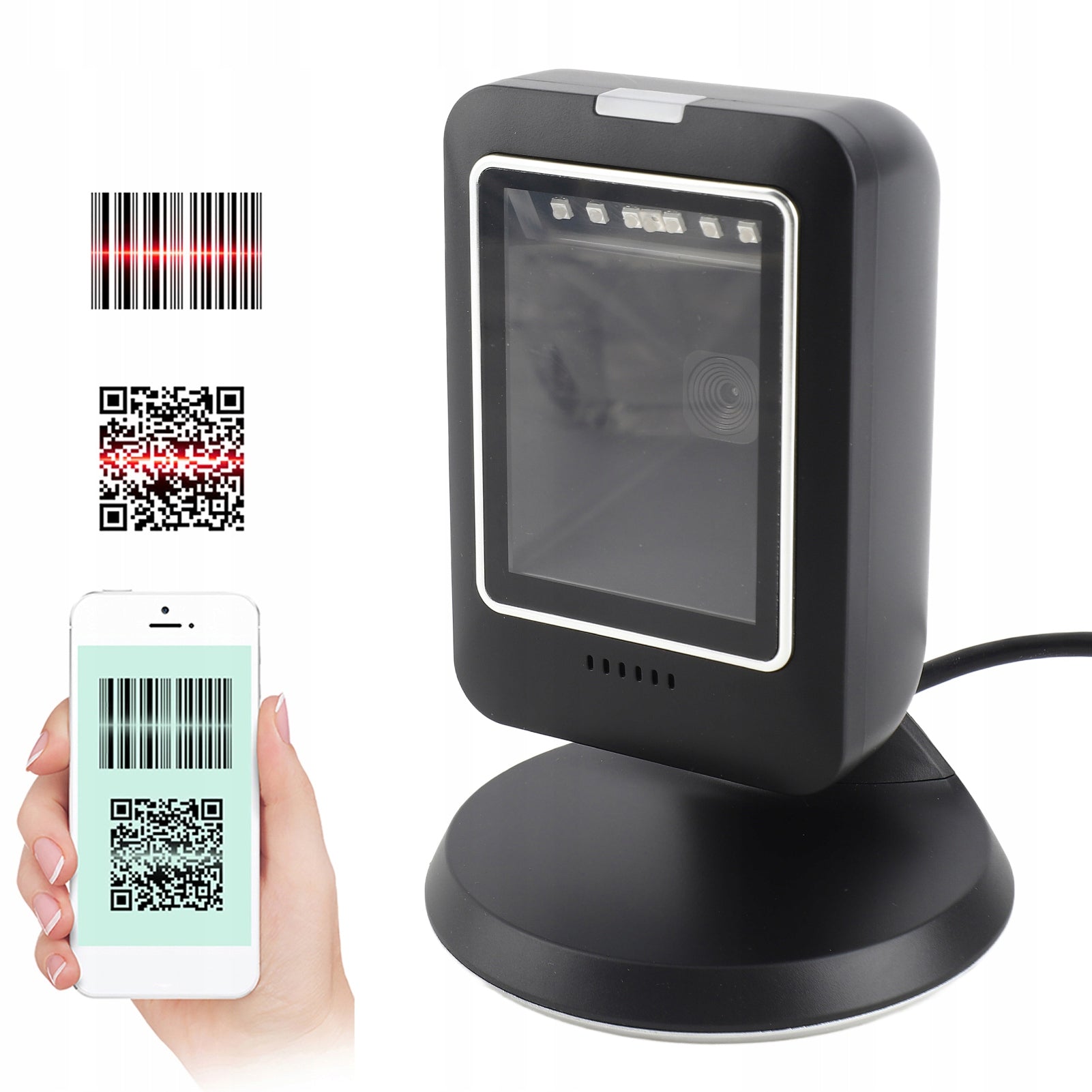 Desktop Barcode Scanner Wide Angle Lens USB ME Connector Printing technology other