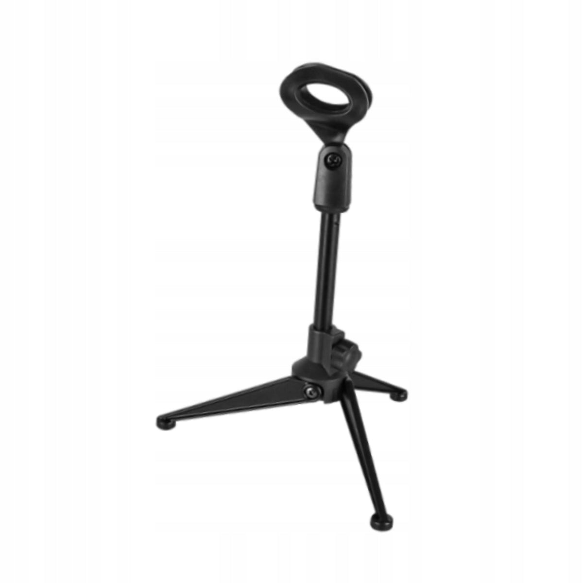 Desktop Microphone Stand Compact Space Saving Adjustable Height Mic Holder Packaging status original