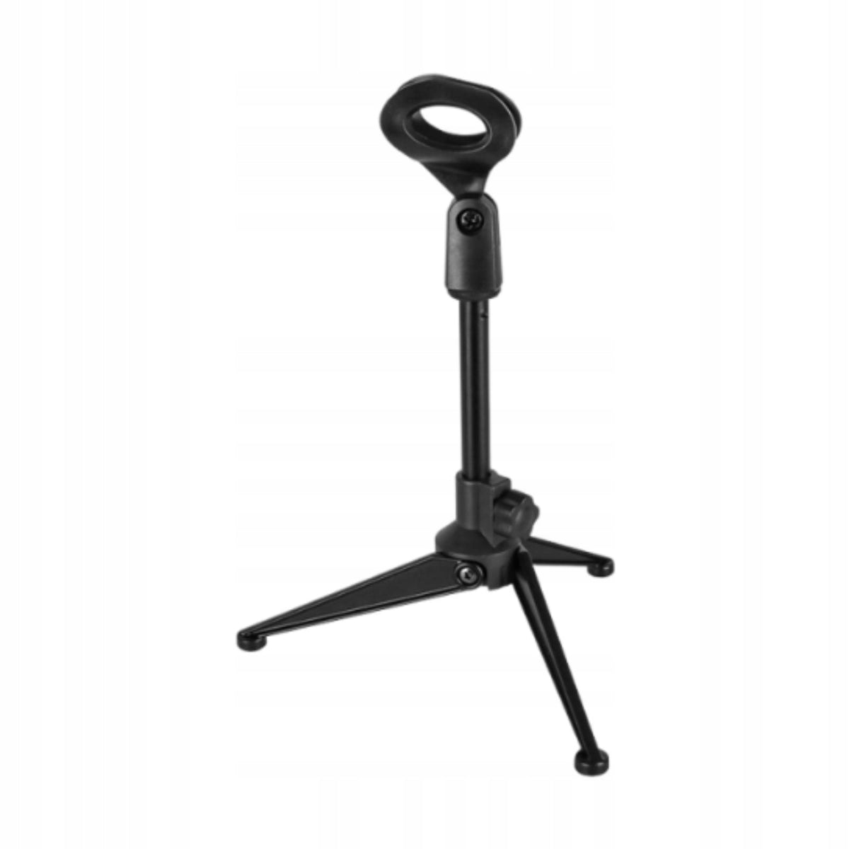 Desktop Microphone Stand Compact Space Saving Adjustable Height Mic Holder