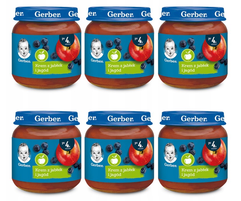 Dessert GERBER CREAM OF APPLES AND BERRIES 6x 125g