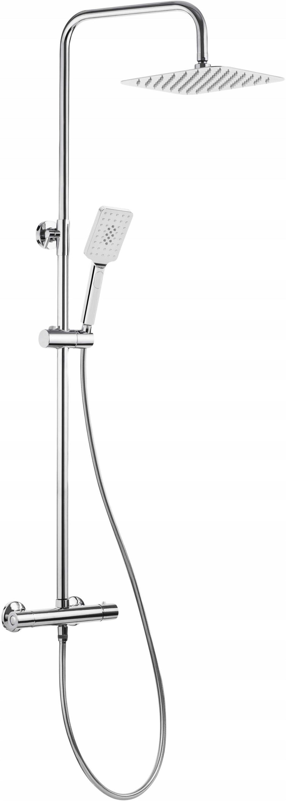 Duschsystem mit Thermostatmischer Deante Alpinia NAC 01LT 