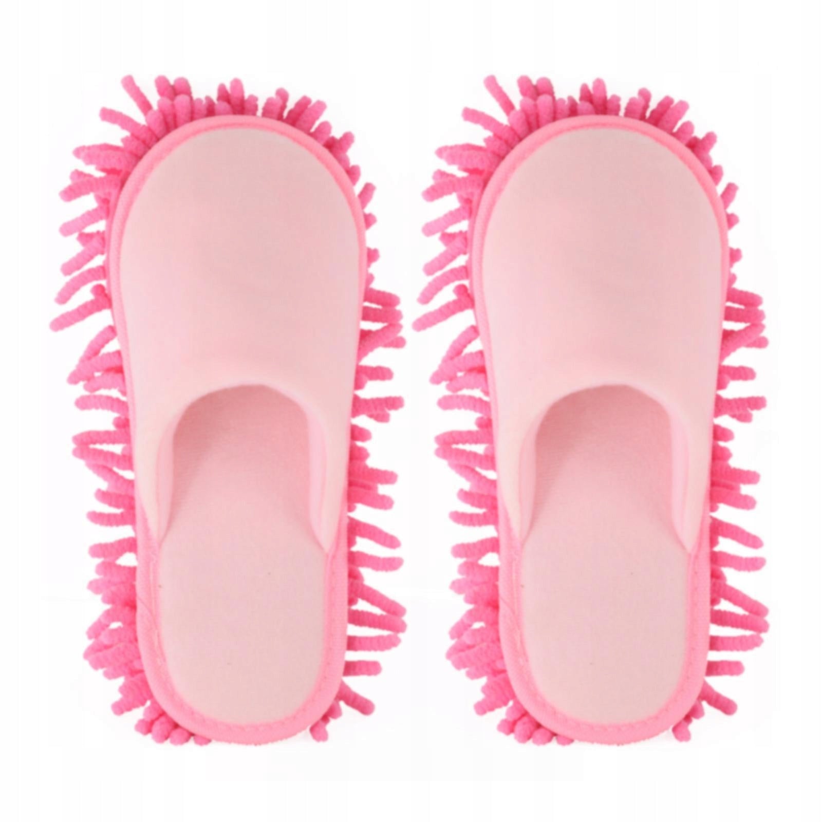 Detachable Mopping Slippers Comfortable Anti Slip Floor Cleaning Pink