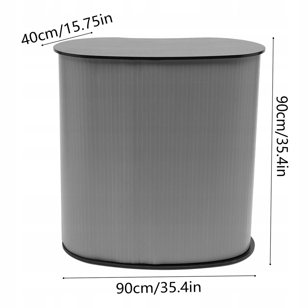 Detachable Reception Desk, Trade Fair Counter,Folding Front Desk 40*90*90cm Packaging status original
