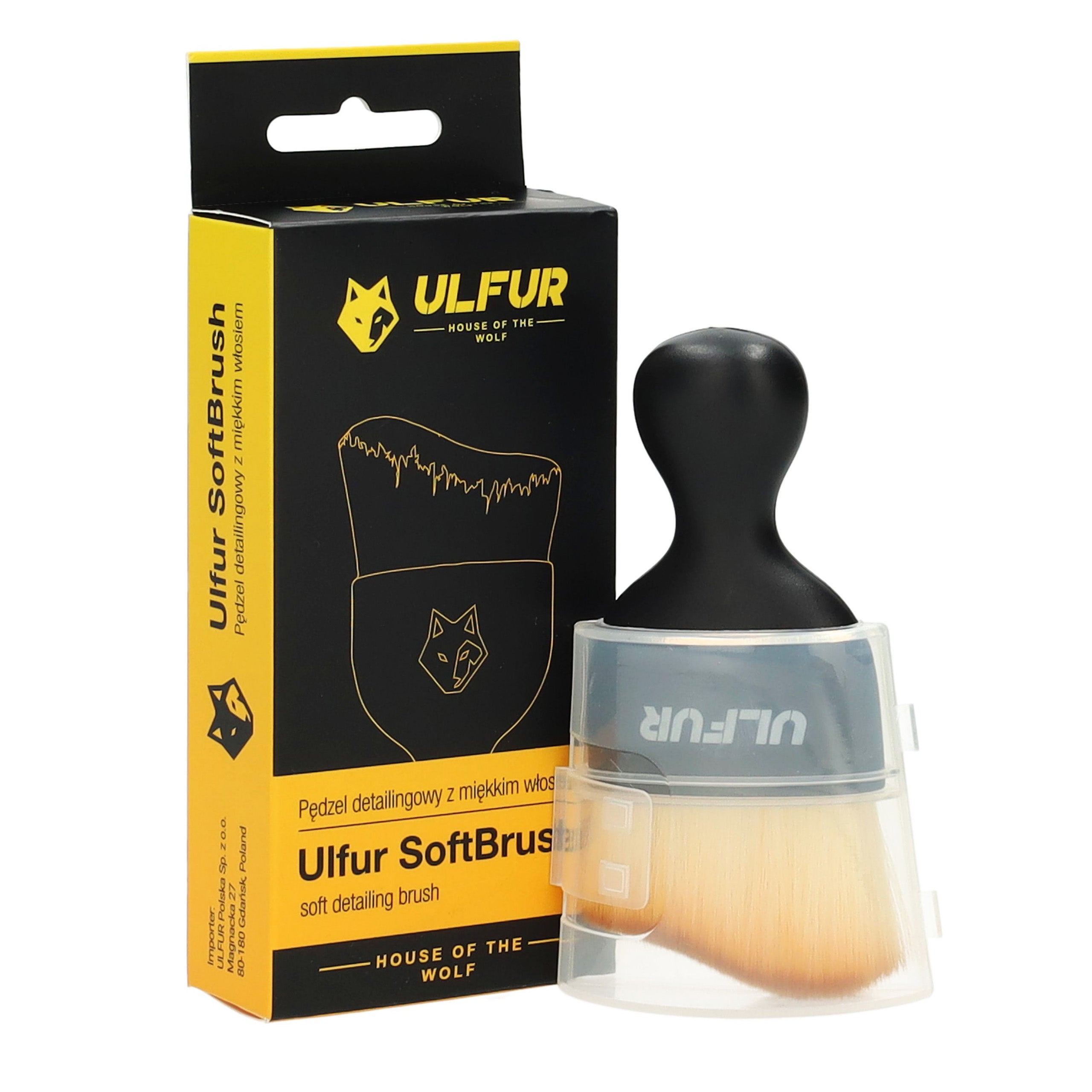 Detailing Brush for Cleaning Interior Details Ulfur SoftBrush UF15123 Packaging status original