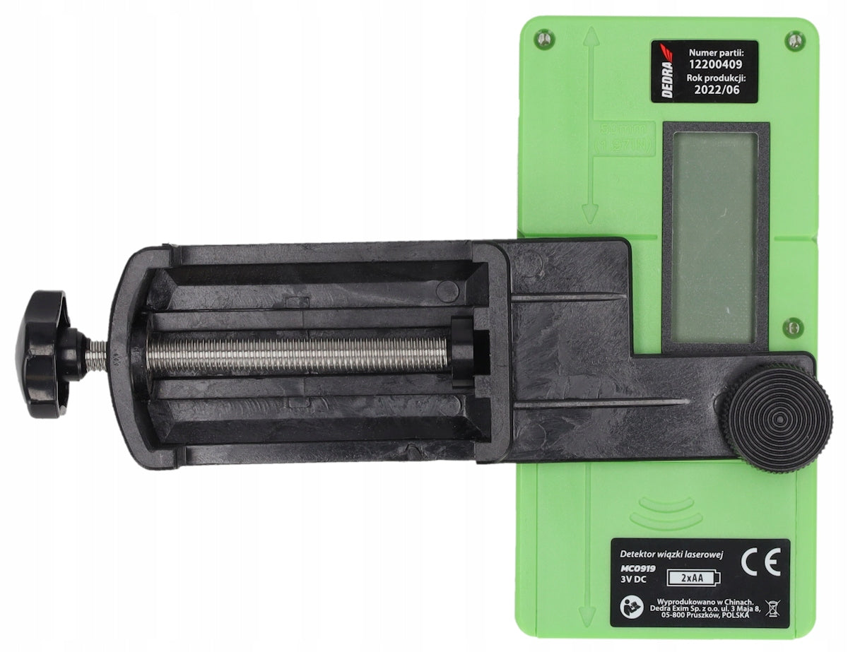 Detector receiver for laser beam green red buzzer 50m + handle EAN (GTIN) 5902628990907