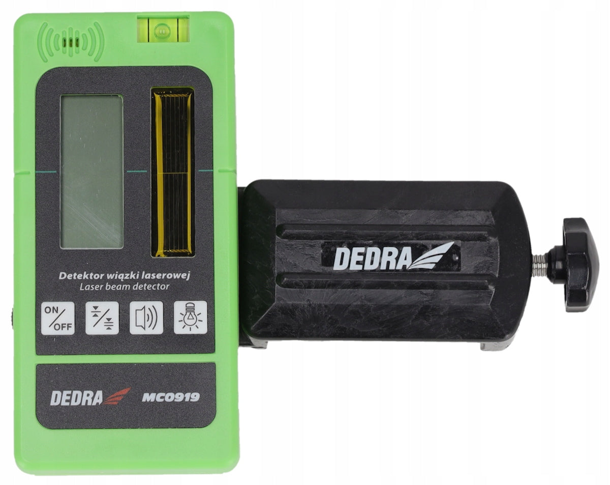 Detector receiver for laser beam green red buzzer 50m + handle Manufacturer code MC0919