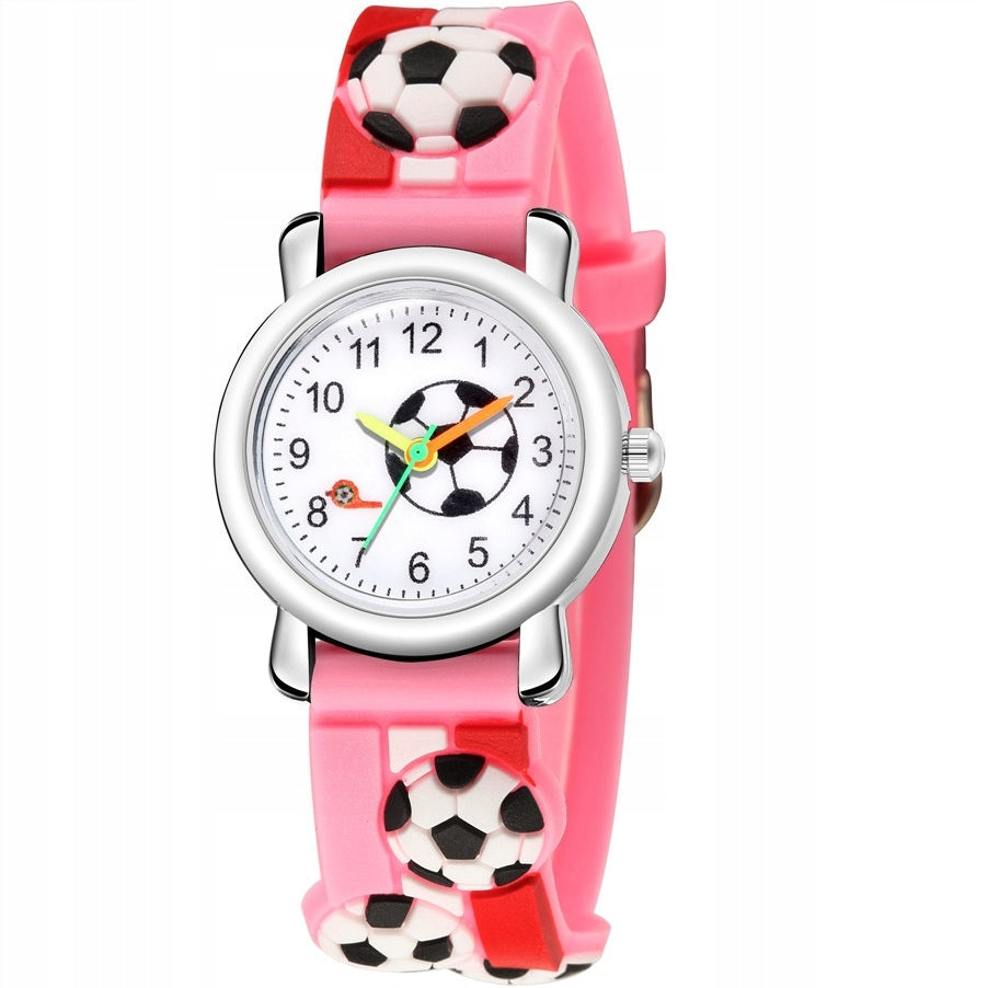 Detské Hodinky Football - Ružová KP-11408