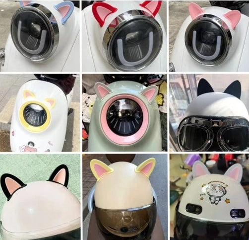 Devil cat ears for motorcycle helmet for children's bicycle helmet BLACK Product weight with unit packaging 0.05 kg