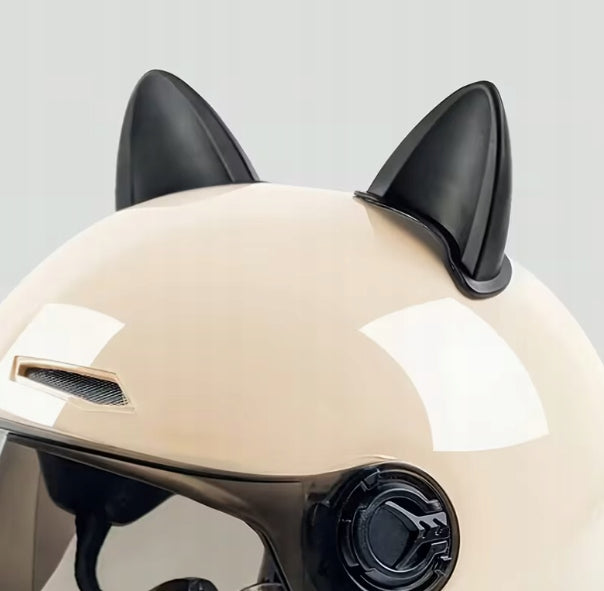 Devil cat ears for motorcycle helmet for children's bicycle helmet BLACK