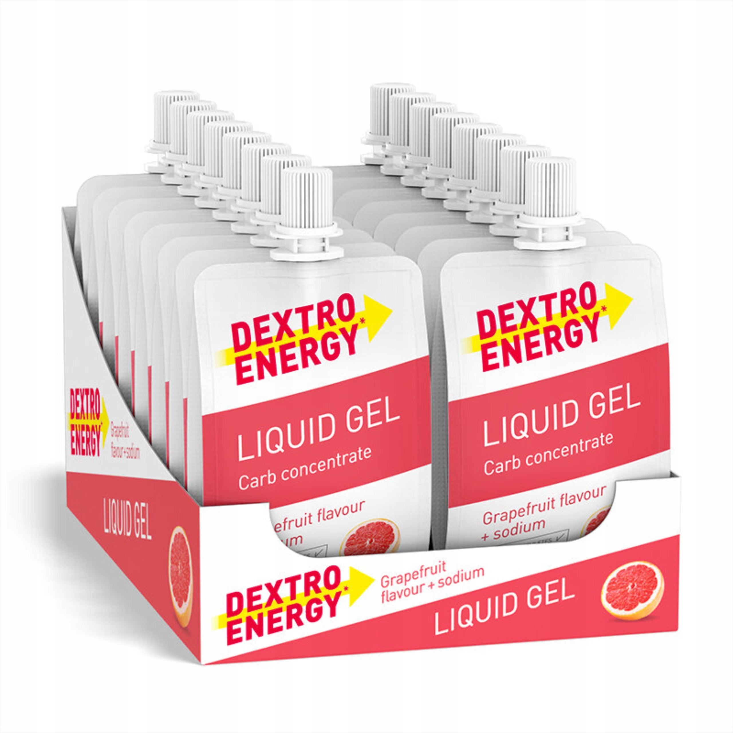 Dextro Energy Liquid Gel Grapefruit Flavoured Energy Gel with Sodium60ml Expiration date at least 1 year from the date of purchase