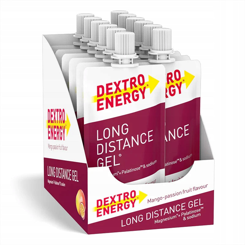 Dextro Energy Long Distance - Mango-Passion Fruit Energy Gel 12pcs