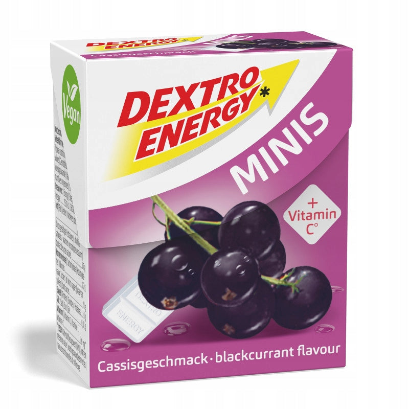 Dextro Energy Minis Glucose Dextrose Black Currant 50g Expiration date at least six months from the date of purchase
