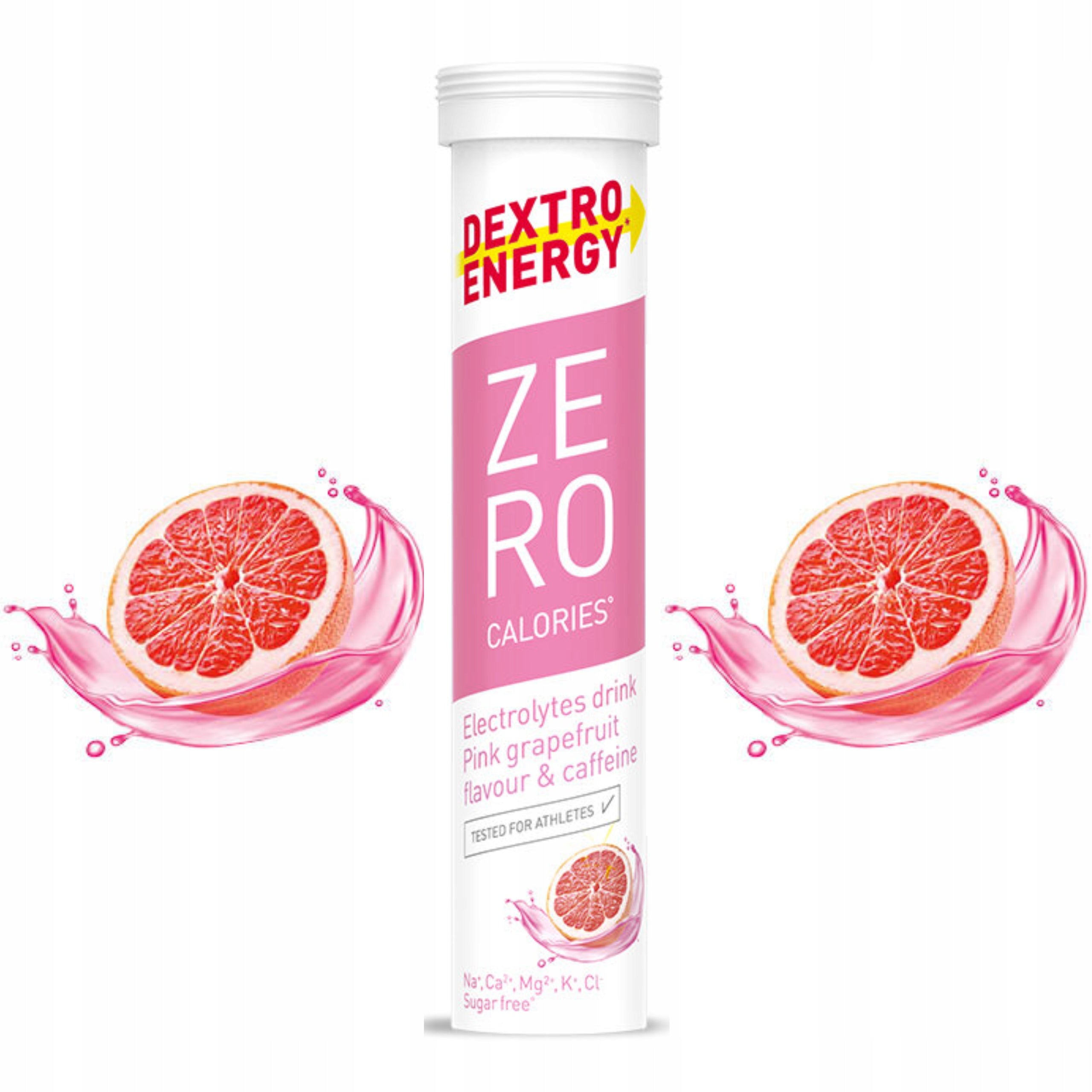 Dextro Energy Zero Calories - ELECTROLYTES WITH CAFFEINE taste Pink Grapefruit