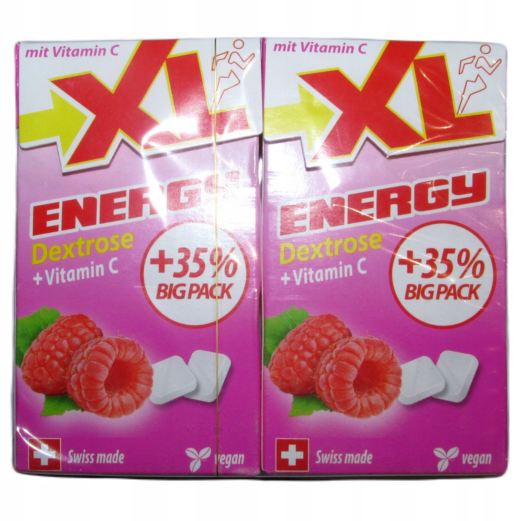 Dextrose Energy XL Raspberry Glucose Tablets 135g from Germany