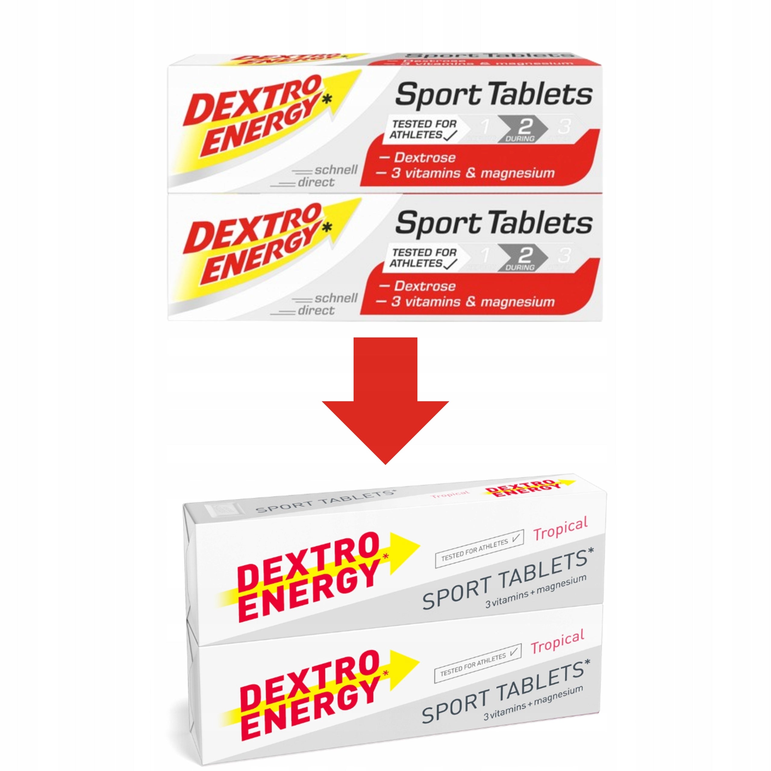 Dextrose in pills with vitamins and magnesium Dextro Energy 94g Packaging status original